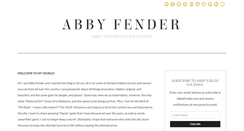 Desktop Screenshot of abbyfender.com